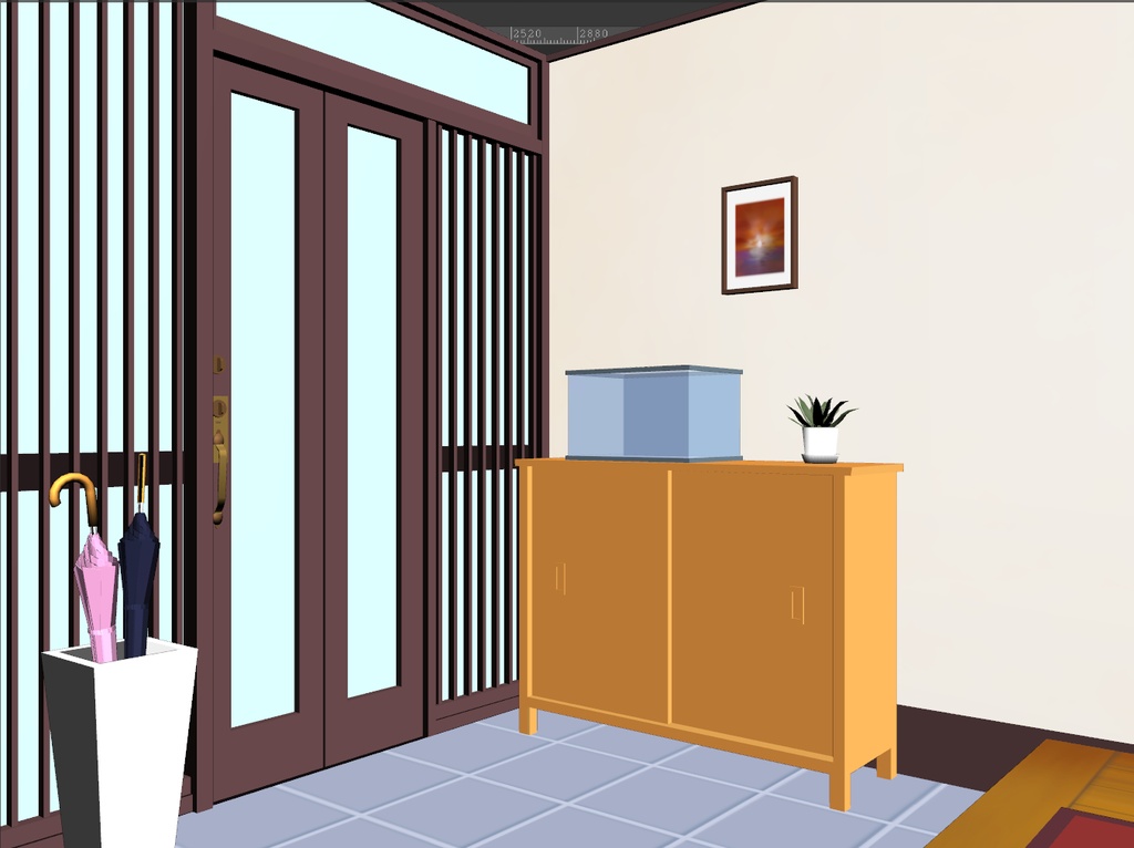 ヤマト家玄関ep8 クリスタ用データ