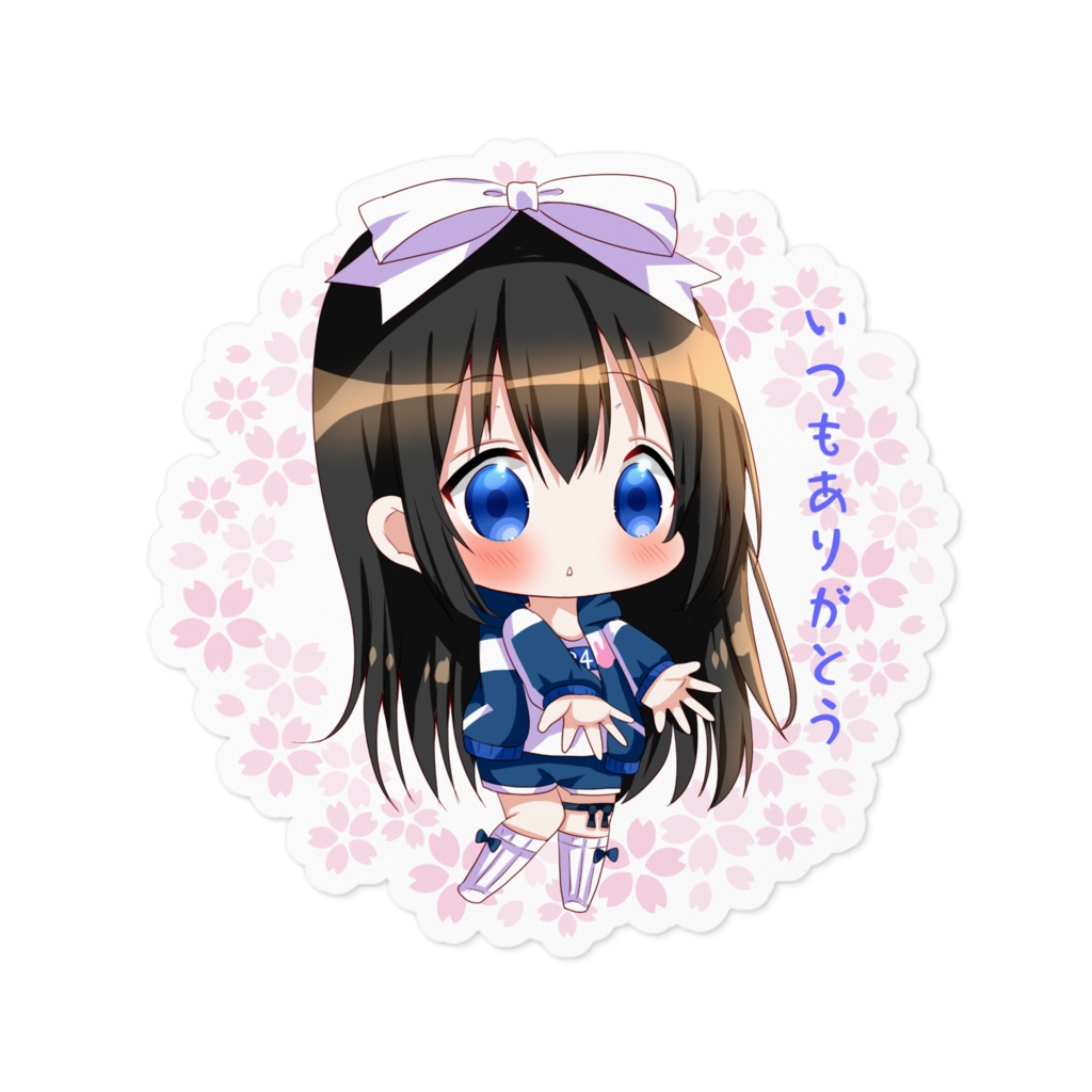 【憂鬱ちゃん】いつもありがとうステッカー