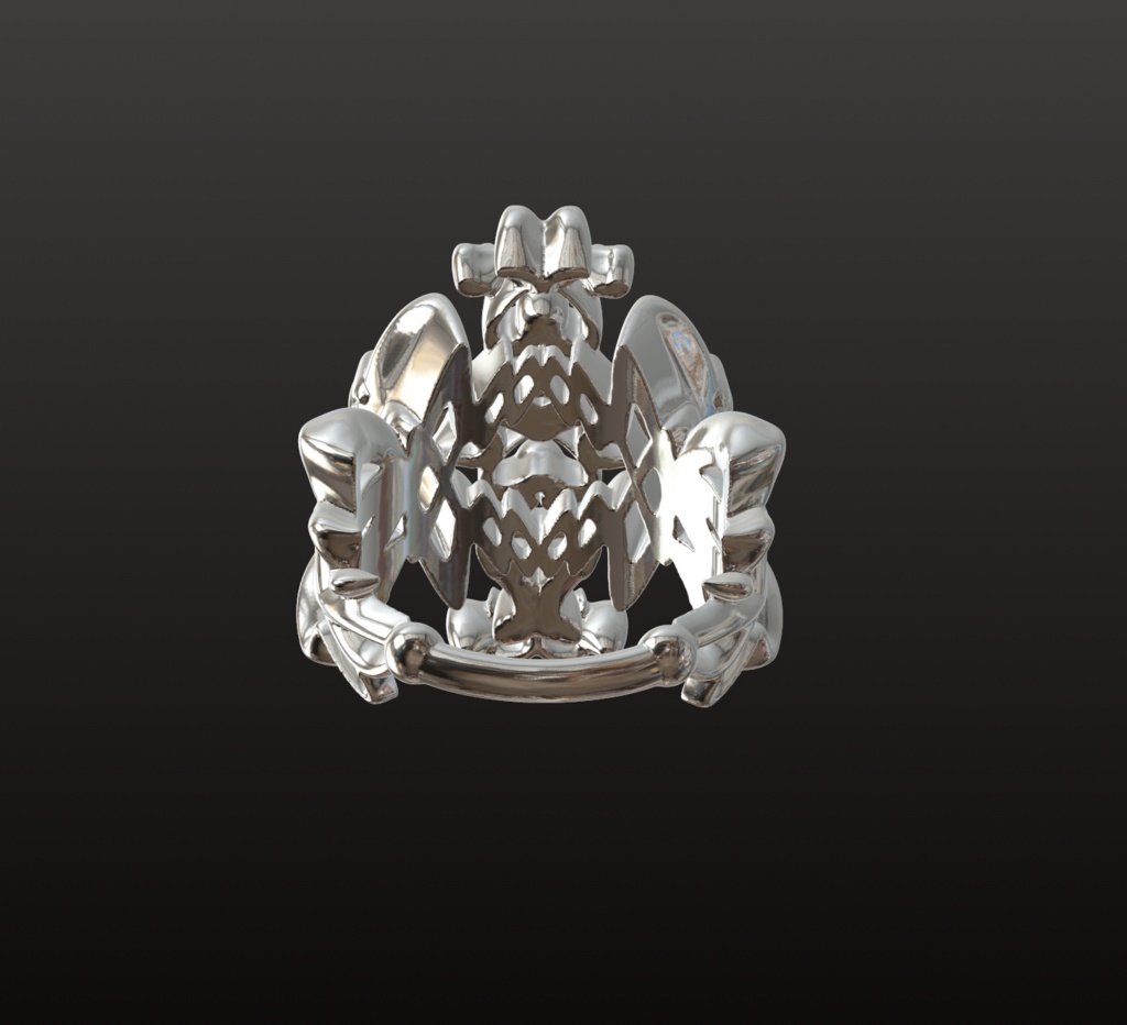 装飾クロス・フィグリーリング 3Dパーツ(OBJ/STL)