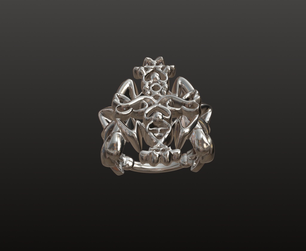 装飾クロス・フィグリーリング 3Dパーツ(OBJ/STL)