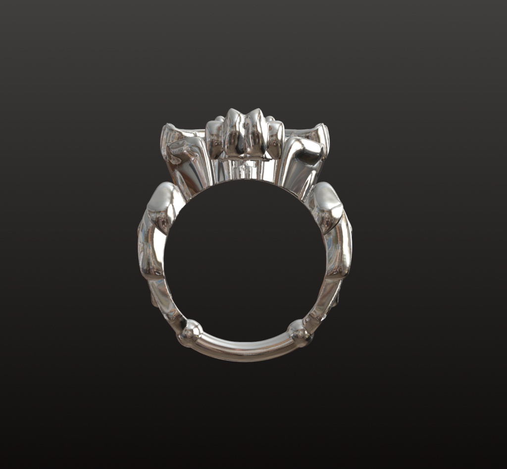 装飾クロス・フィグリーリング 3Dパーツ(OBJ/STL)