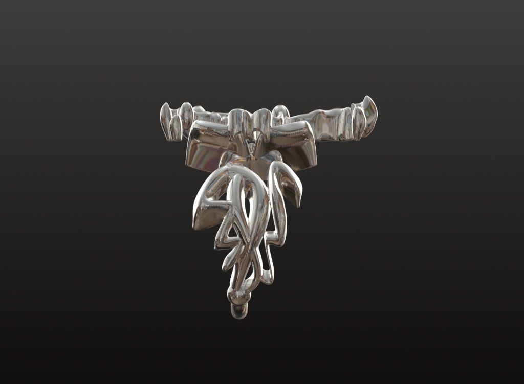 装飾クロス・フィグリーリング 3Dパーツ(OBJ/STL)