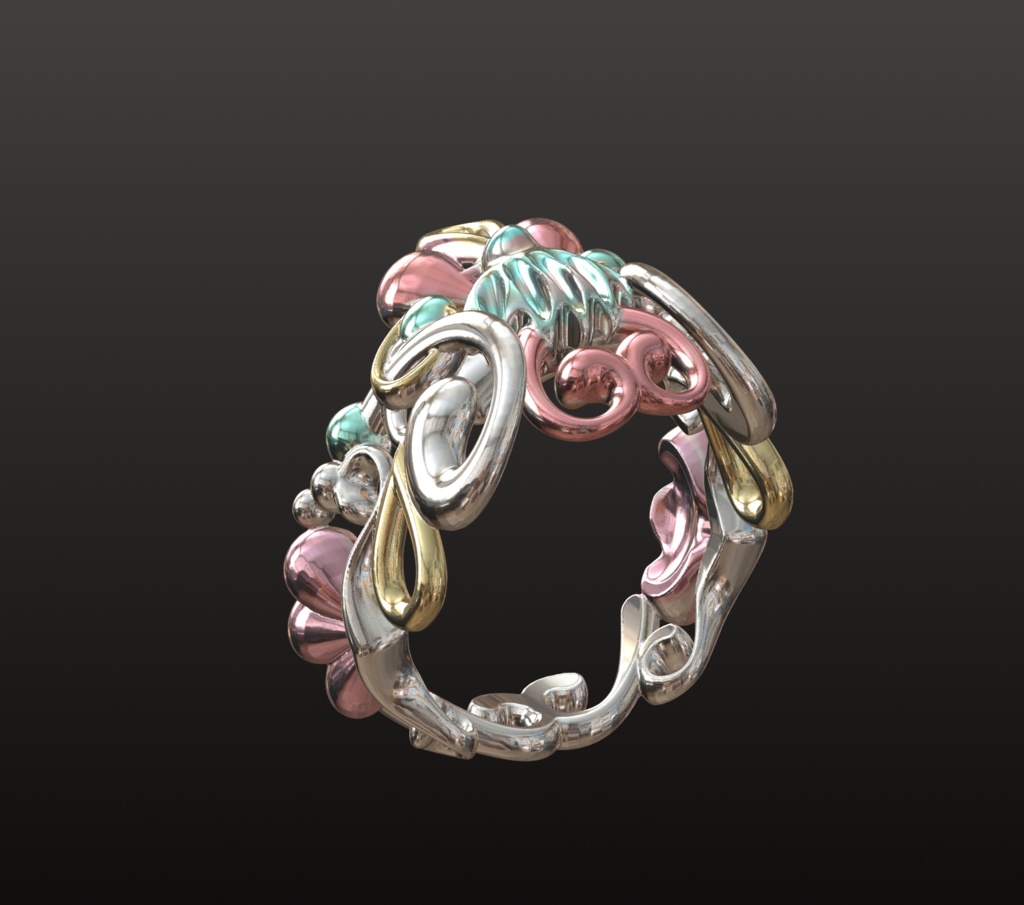 マーメイド・ジュエリーチャーム 3Dデータ(OBJ/STL)