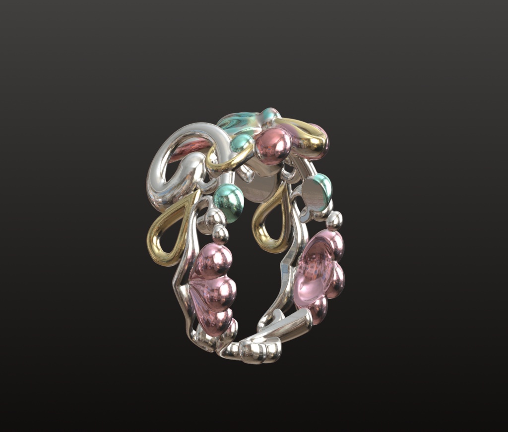 マーメイド・ジュエリーチャーム 3Dデータ(OBJ/STL)