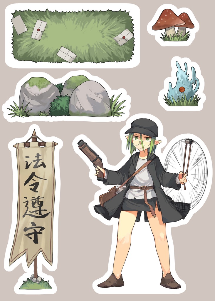 「竜と勇者と配達人」吉田アクリルフィギュア 【特典】胡散臭いマグネットステッカー付き