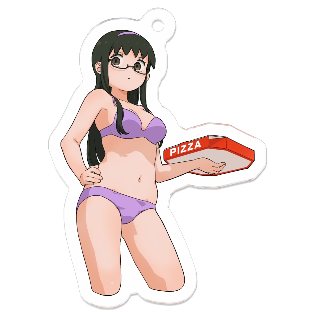 9さんアクキー(ピザ)