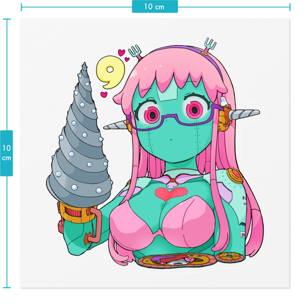 ロボ9ステッカー