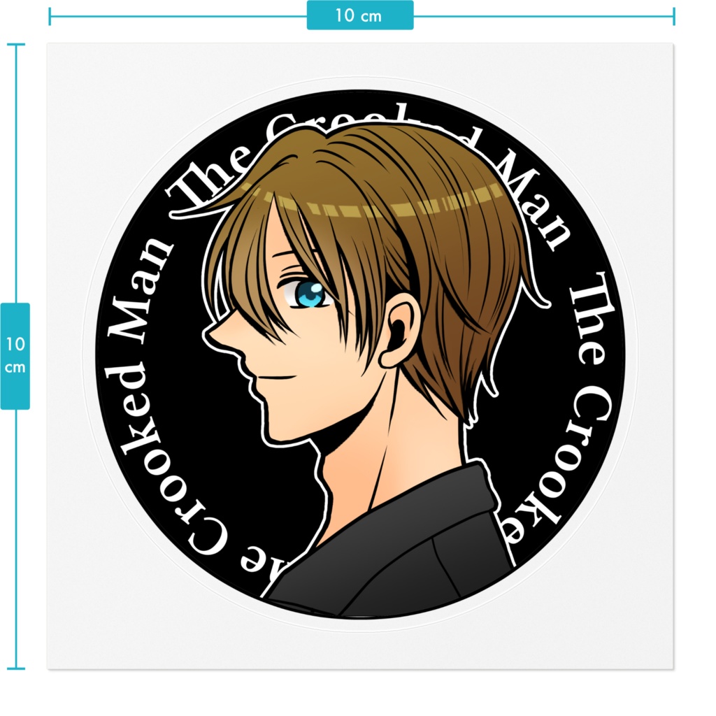 The Strange Menシリーズ クリアステッカー(10cmx10cm) (受注生産・工場直送)