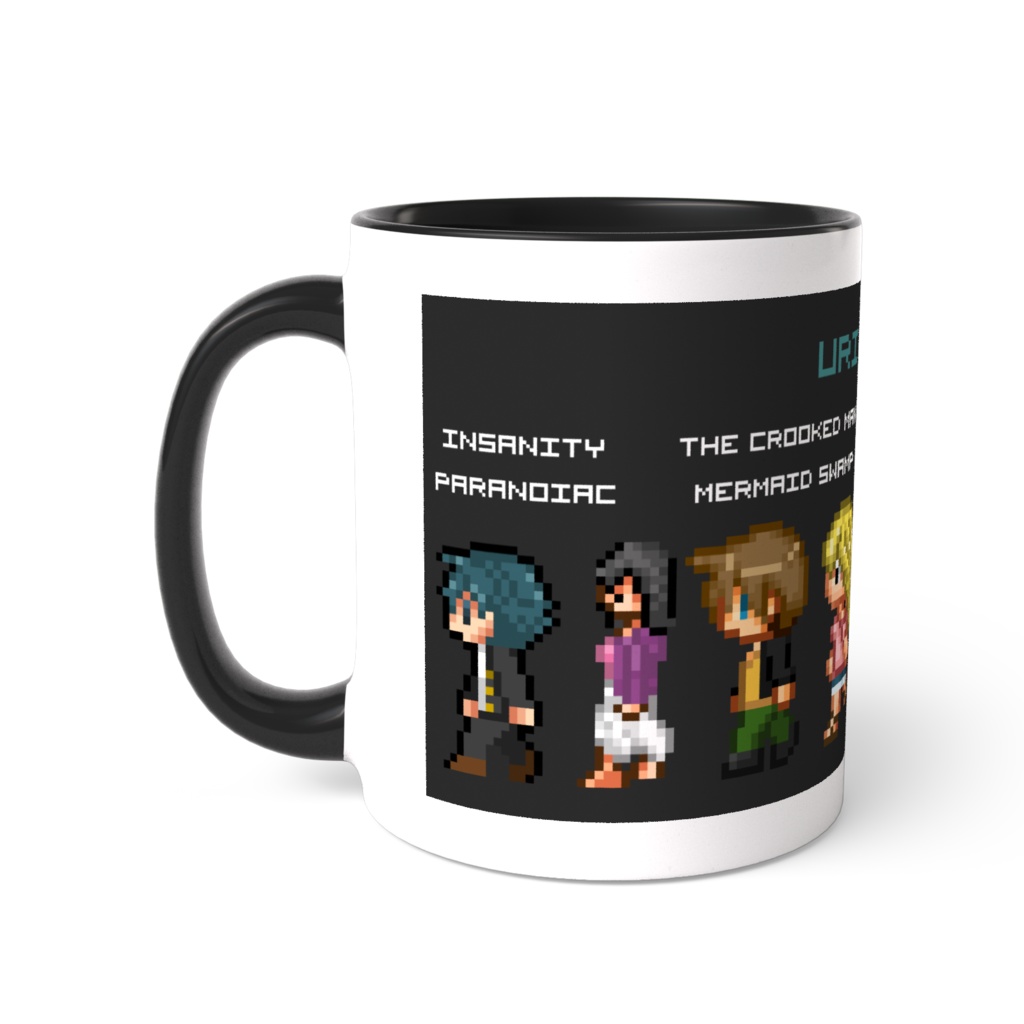 Uri Games ドット絵ツートーンカラーマグカップ