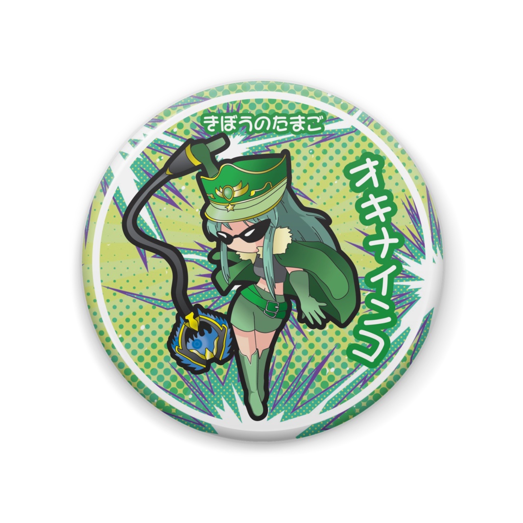 【きぼうのたまご】オキナインコさん缶バッジ