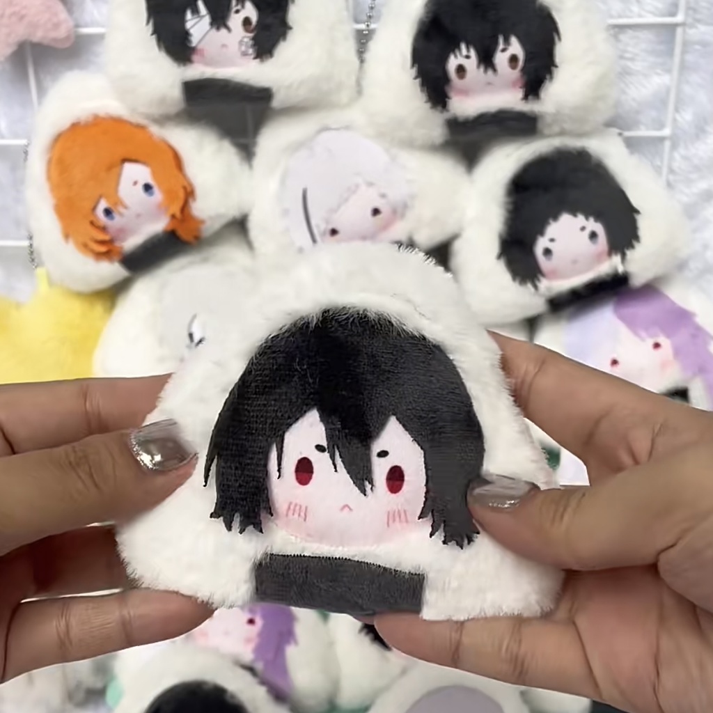 文豪ストレイドッグス ぬいぐるみ ストラップ おにぎり 10*10cm 太宰治 中原中也 中島敦 江戸川乱歩 芥川龍之介 シグマ ゴーゴリ ドス フョードル・D