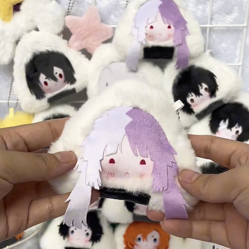 文豪ストレイドッグス ぬいぐるみ ストラップ おにぎり 10*10cm 太宰治 中原中也 中島敦 江戸川乱歩 芥川龍之介 シグマ ゴーゴリ ドス フョードル・D