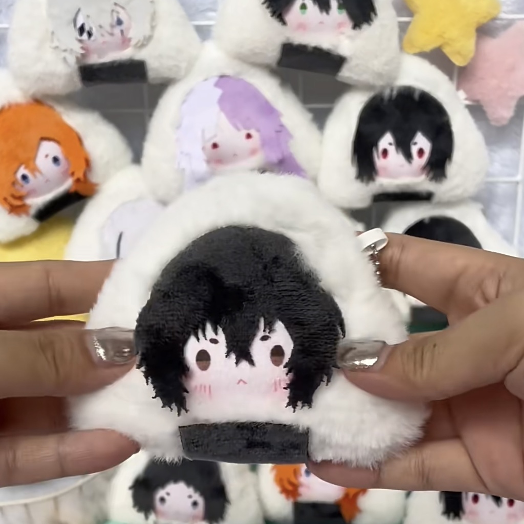 文豪ストレイドッグス ぬいぐるみ ストラップ おにぎり 10*10cm 太宰治 中原中也 中島敦 江戸川乱歩 芥川龍之介 シグマ ゴーゴリ ドス フョードル・D