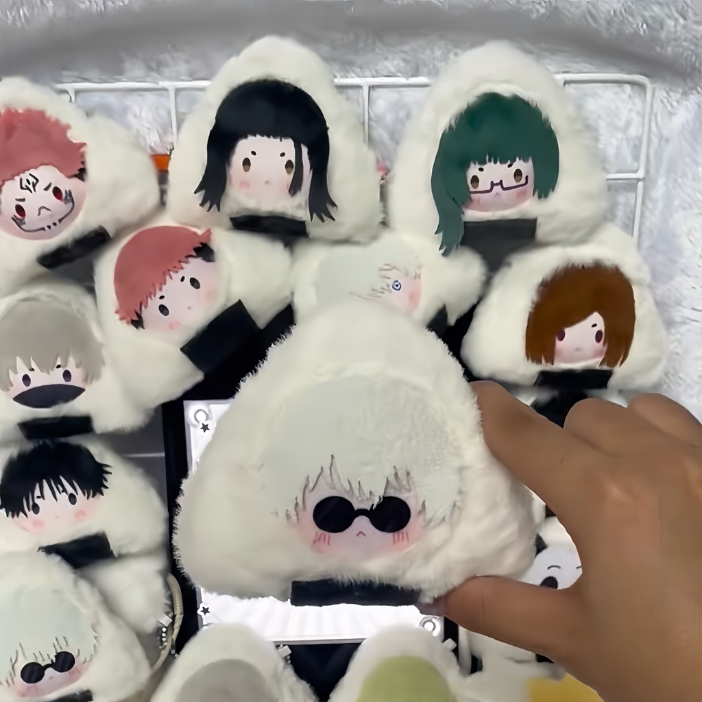 呪術廻戦 ぬいぐるみ ストラップ おにぎり 10*10cm 虎杖悠仁 伏黑惠 五條悟 釘崎野薔薇 七海建人 禪院真希 狗卷棘 夏油傑 乙骨憂太 兩面宿儺 胖達