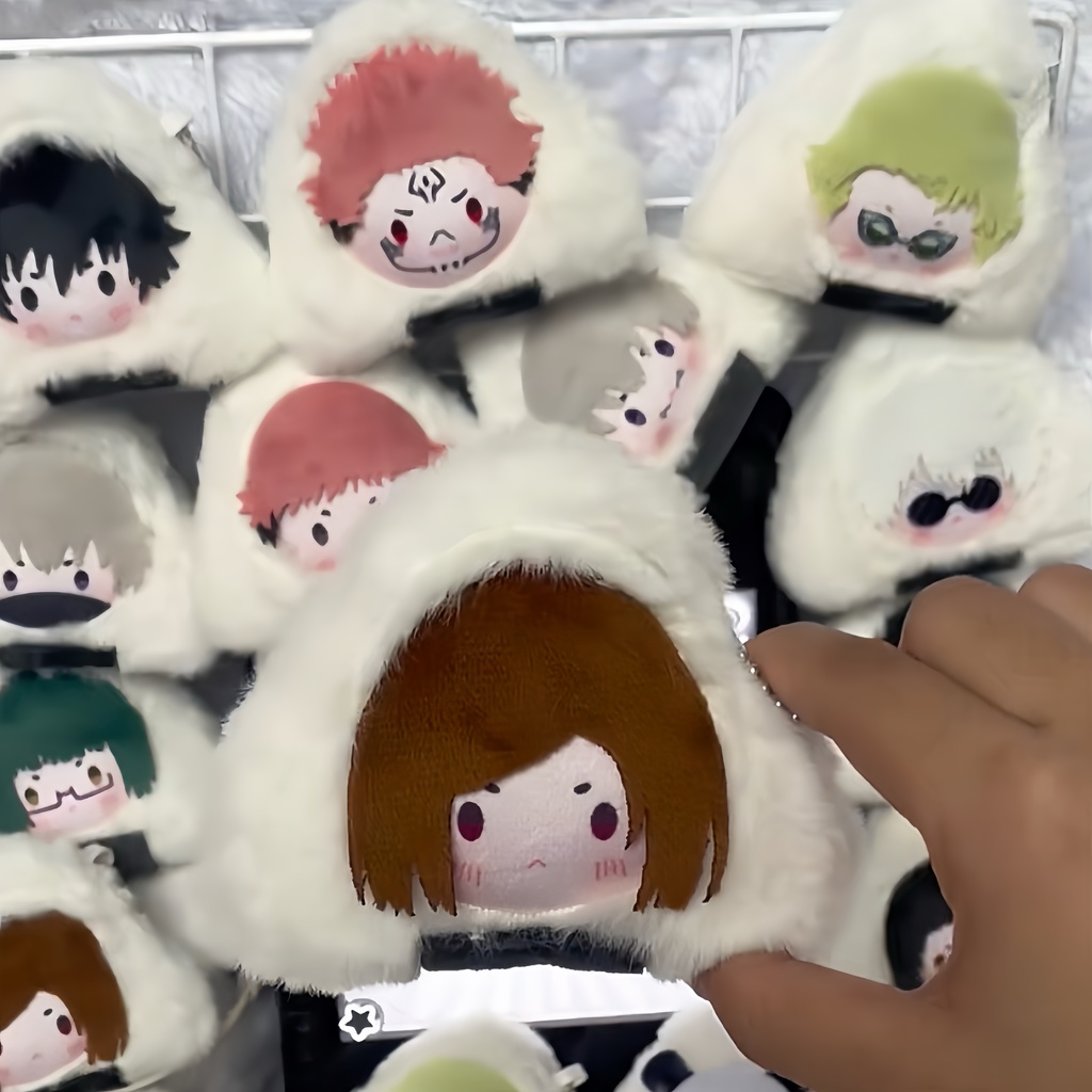 呪術廻戦 ぬいぐるみ ストラップ おにぎり 10*10cm 虎杖悠仁 伏黑惠 五條悟 釘崎野薔薇 七海建人 禪院真希 狗卷棘 夏油傑 乙骨憂太 兩面宿儺 胖達
