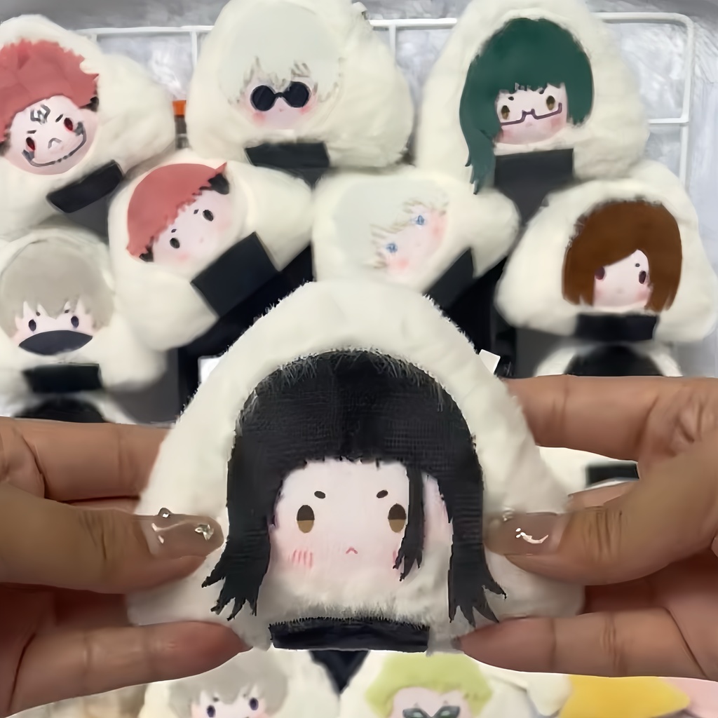 呪術廻戦 ぬいぐるみ ストラップ おにぎり 10*10cm 虎杖悠仁 伏黑惠 五條悟 釘崎野薔薇 七海建人 禪院真希 狗卷棘 夏油傑 乙骨憂太 兩面宿儺 胖達