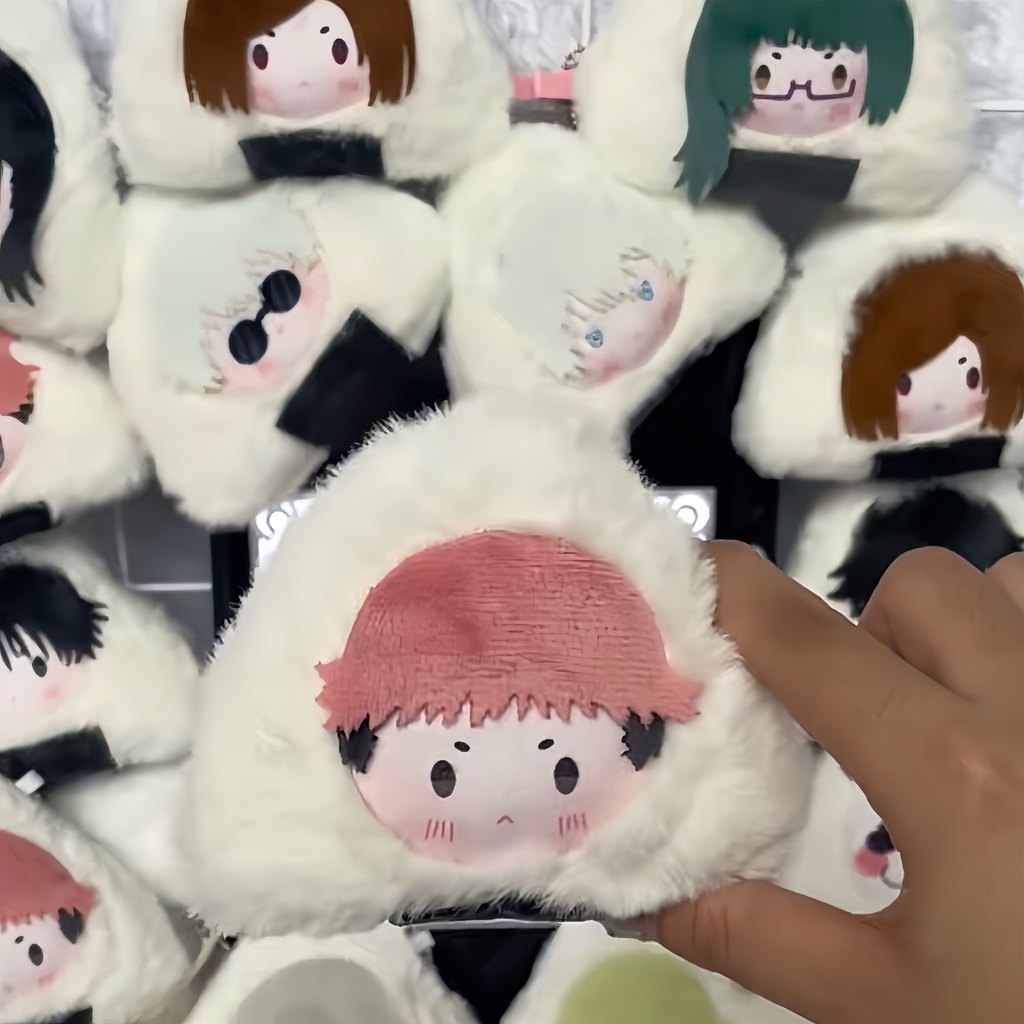 呪術廻戦 ぬいぐるみ ストラップ おにぎり 10*10cm 虎杖悠仁 伏黑惠 五條悟 釘崎野薔薇 七海建人 禪院真希 狗卷棘 夏油傑 乙骨憂太 兩面宿儺 胖達