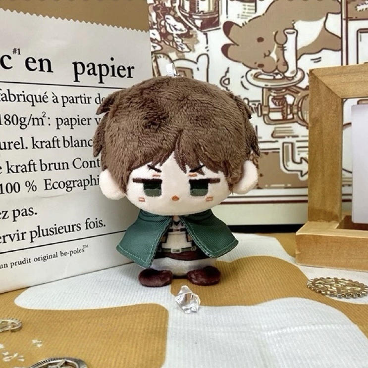 進撃の巨人 ぬいぐるみ エレン・イェーガー ミカサ・アッカーマン ハンジ・ゾエ リヴァイ・アッカーマン 12cm