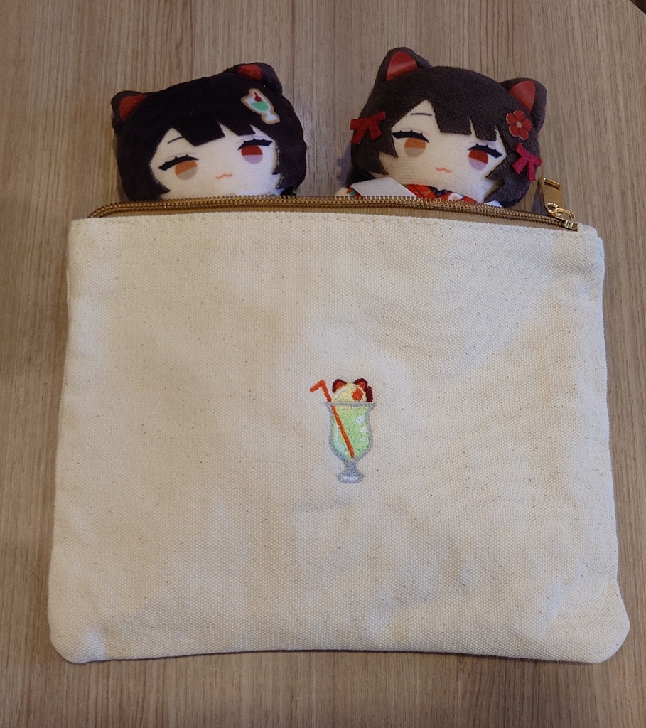 【完売】刺繍ポーチ【戌亥とこイメージ】