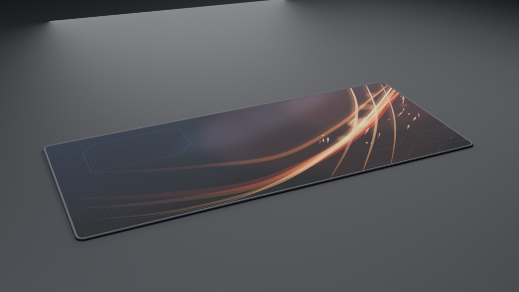 ゲーミングデスクマット XL 3Dモデル / Gaming Desk Mat XL