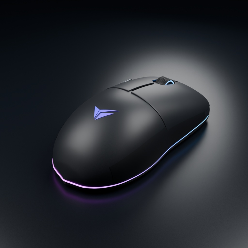【VRChatワールド用】NeonMouse|クリック・ホイール・流れるRGB・指接触ギミック