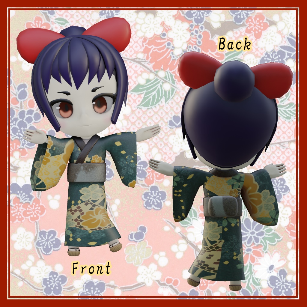 オリジナル3Dアバター「タロ屋の女将」Ver1.1