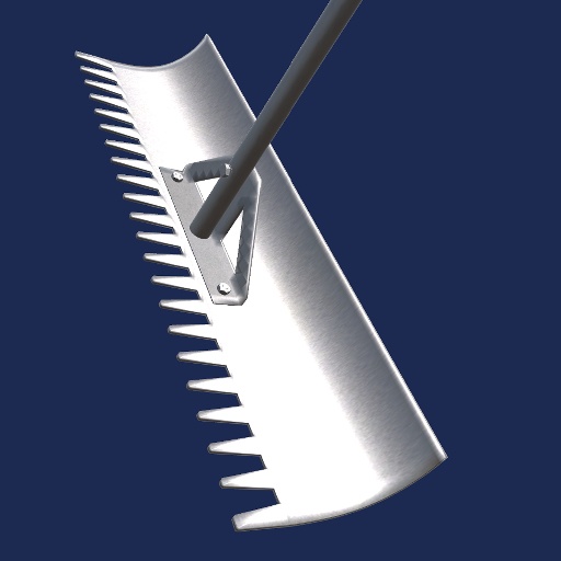 3Dモデル「シンプルアルミレーキ」(俗称:とんぼ)