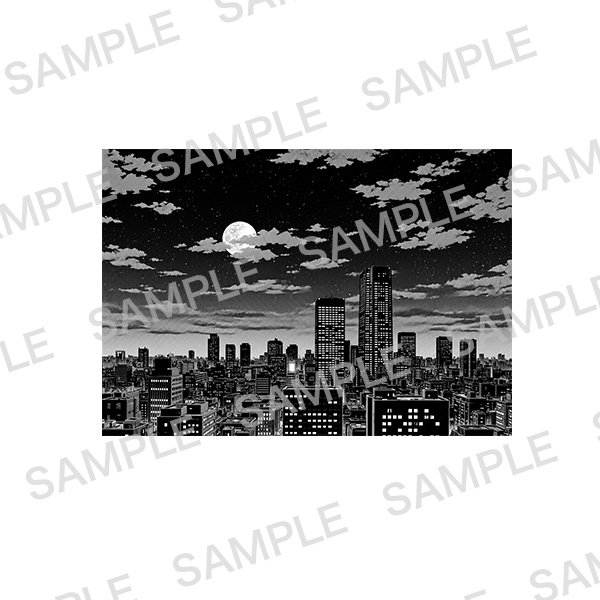 【漫画素材】背景シリーズ「空とビル」PNG15点セット