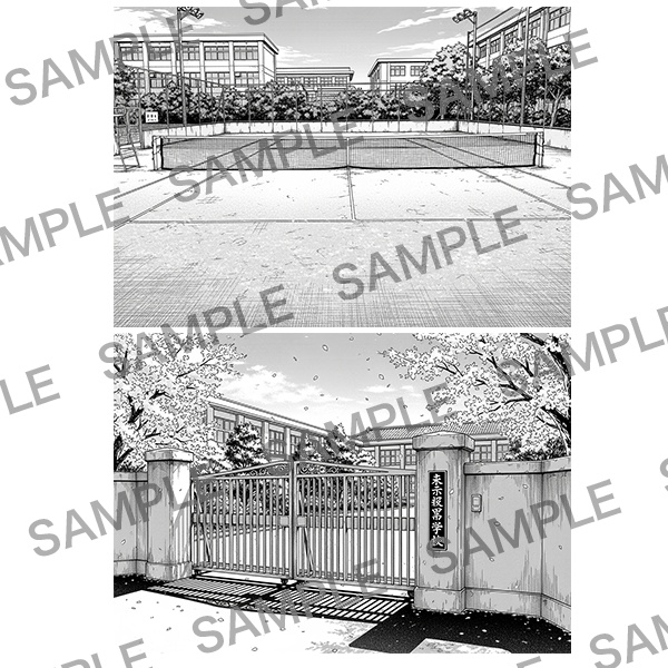 【漫画素材】背景シリーズ「学校編(校舎の外)」PNG17点セット