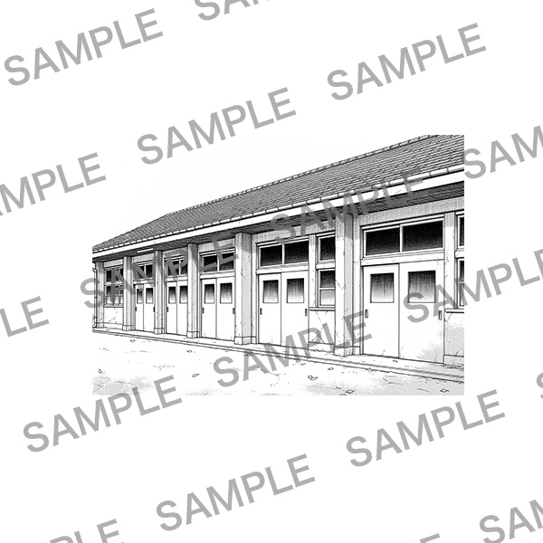 【漫画素材】背景シリーズ「学校編(校舎の外)」PNG17点セット