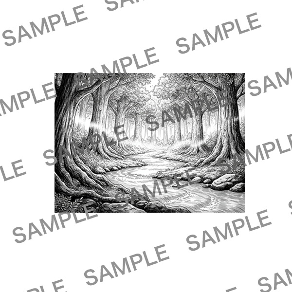 【漫画素材】背景シリーズ「異世界編(街の外①)」PNG13点セット