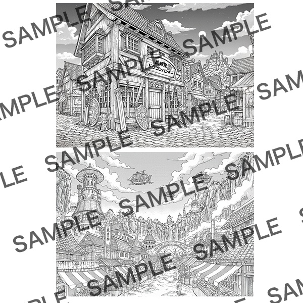 【漫画素材】背景シリーズ「異世界編(街の中)」PNG20点セット