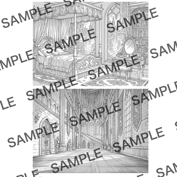 【漫画素材】背景シリーズ「異世界編(街の中)」PNG20点セット