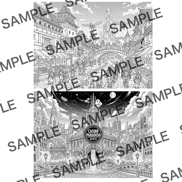 【漫画素材】背景シリーズ「異世界編(街の中)」PNG20点セット