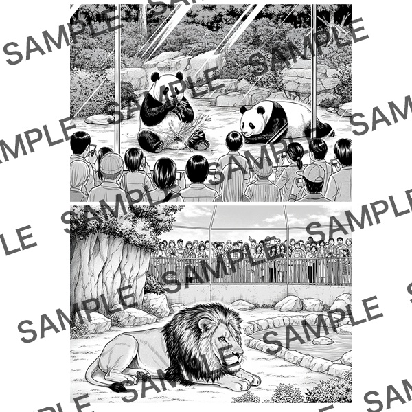 【漫画素材】背景シリーズ「おでかけスポット①」PNG15点セット