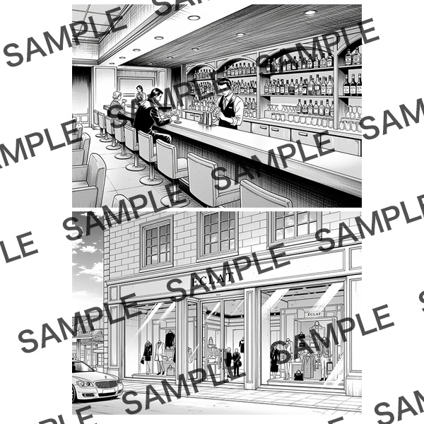 【漫画素材】背景シリーズ「おでかけスポット②」PNG15点セット