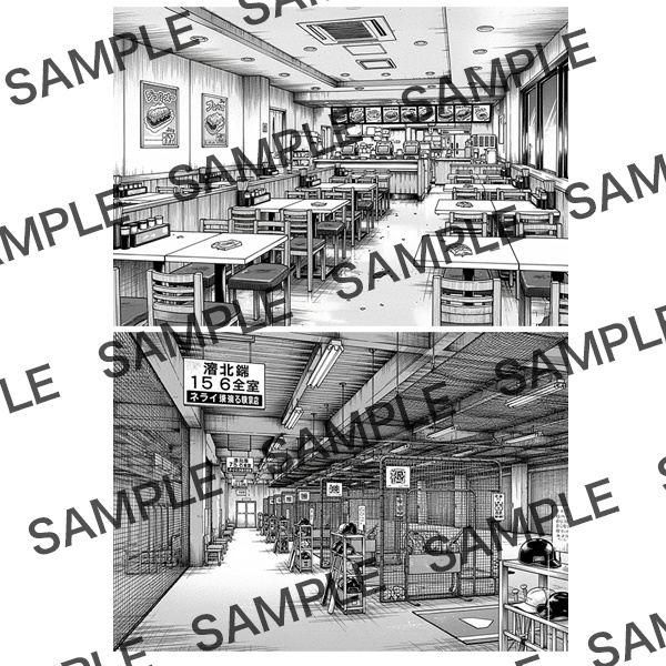 【漫画素材】背景シリーズ「おでかけスポット③」PNG15点セット