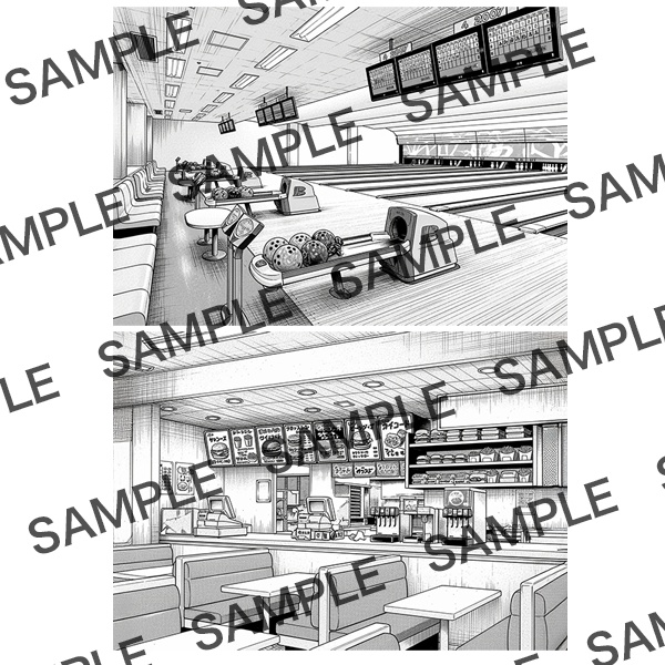 【漫画素材】背景シリーズ「おでかけスポット③」PNG15点セット