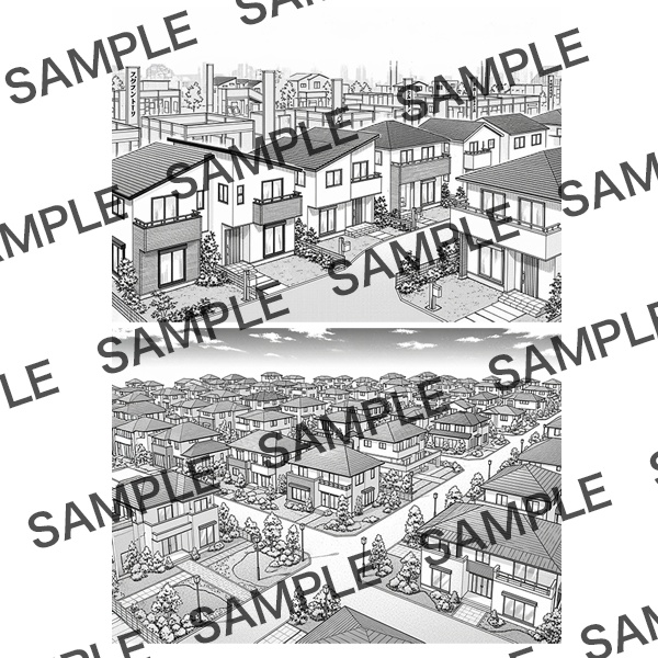 【漫画素材】背景シリーズ「おでかけスポット④」PNG17点セット