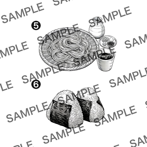 【Cartoon Material】Japanese Food Asset Pack: Set of 10(PNG)