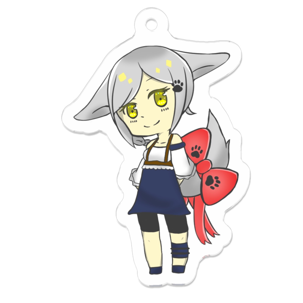 【熾狼ルナ】ミニキャラVer.アクリルキーホルダー