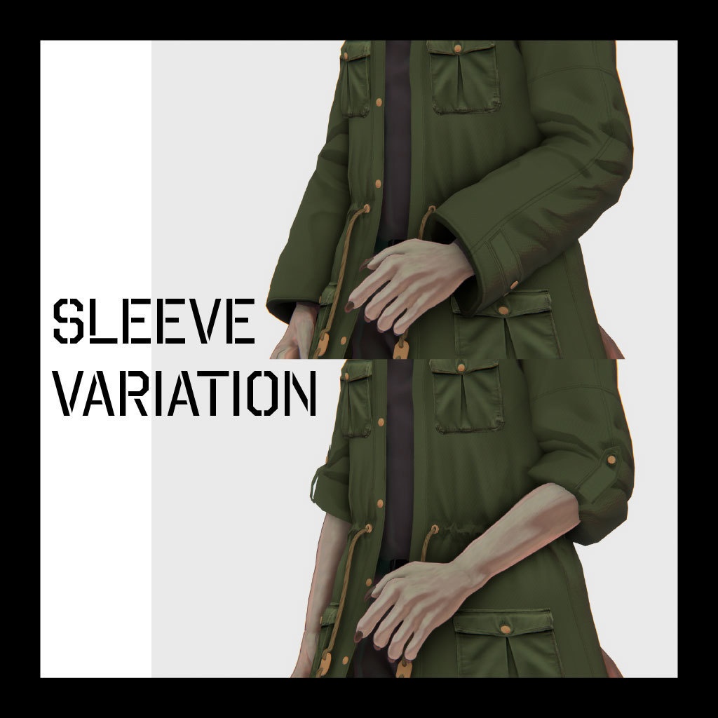 【期間限定発売SALE】Safari Taste Coat -サファリテイストコート-【複数アバター対応】