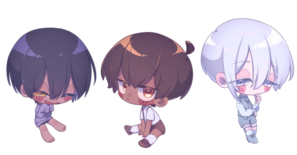 うちの子ステッカー3種