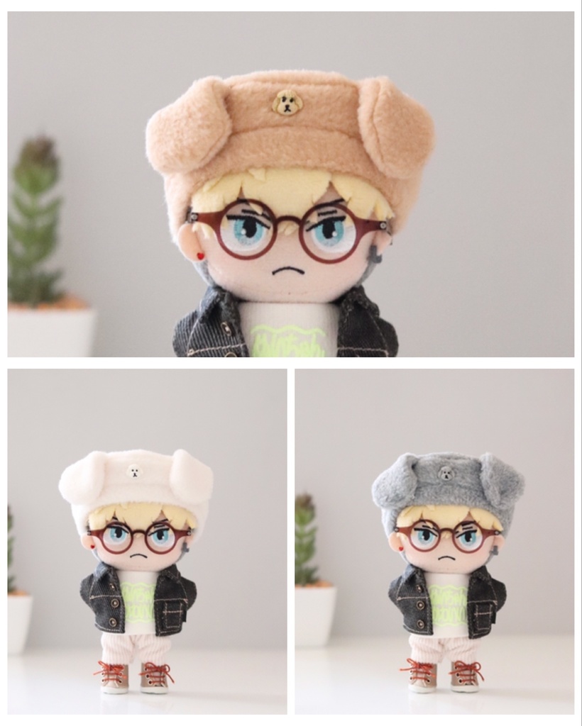 折れ耳わんこ帽子