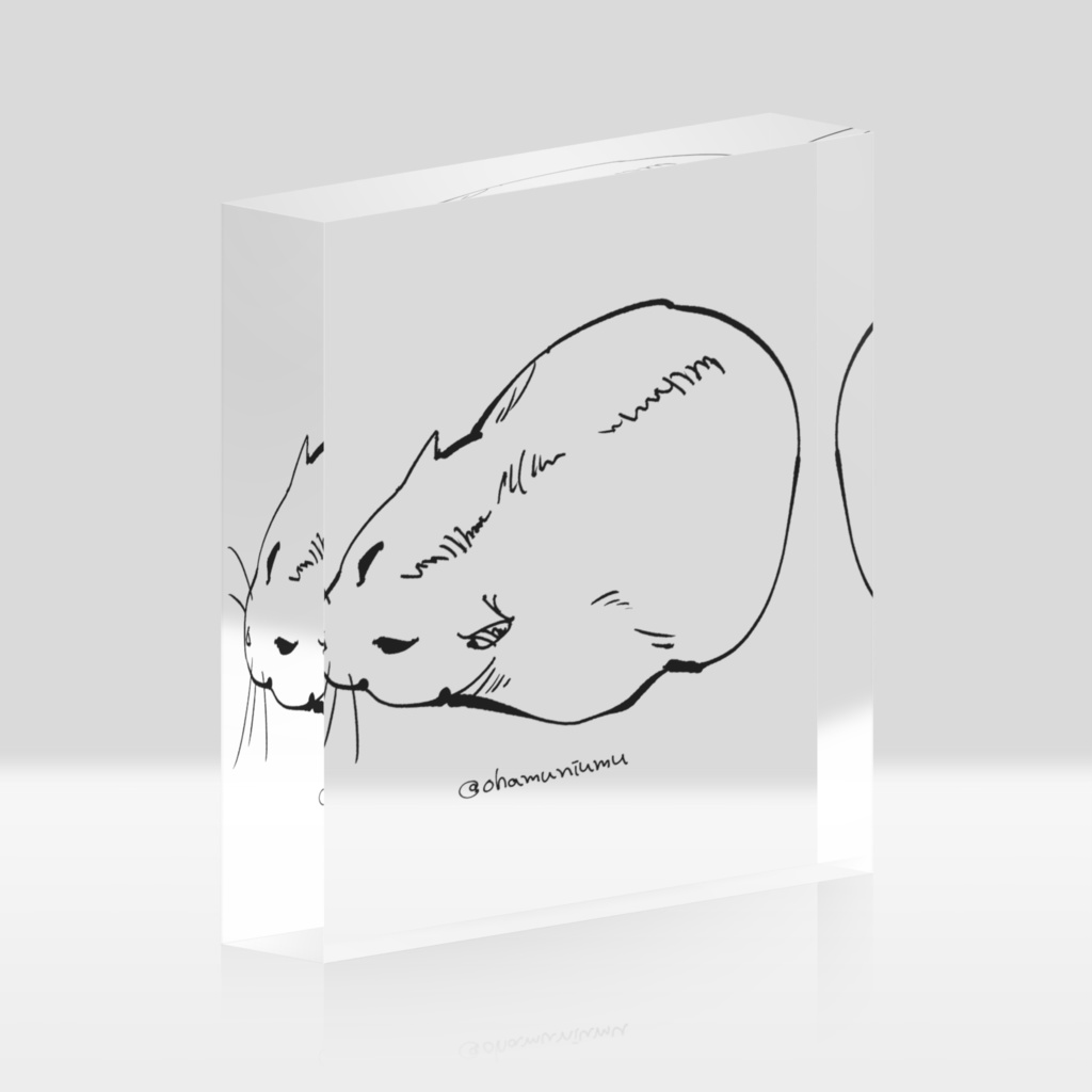 アクリルブロック:ハムスター02