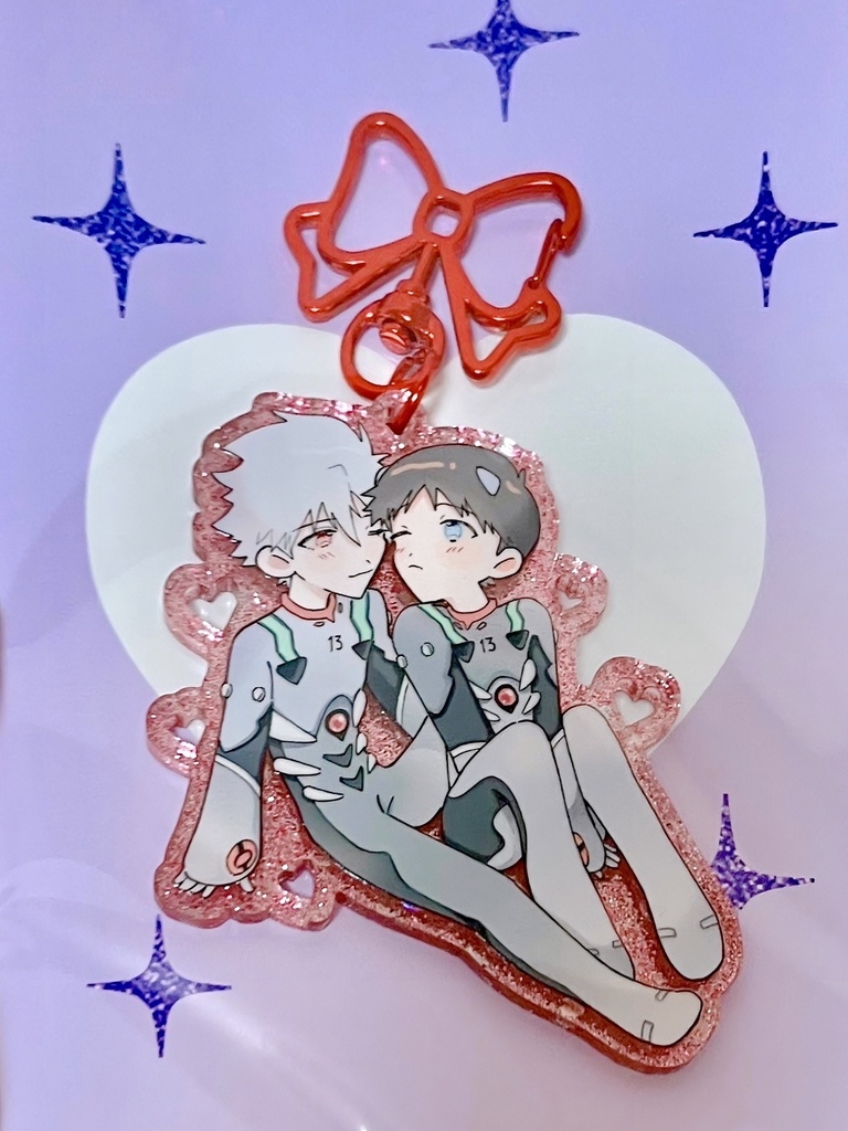 プラグスーツ💜💙アクリルキーホルダー