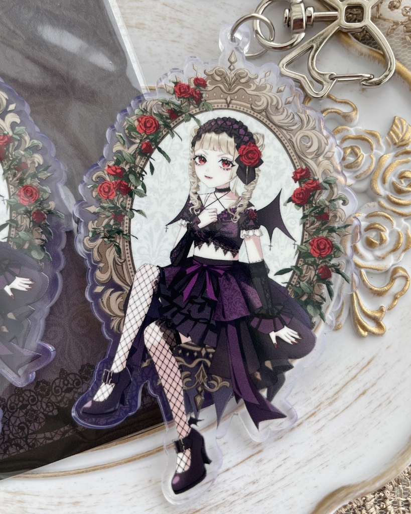 ロゼちゃんアクリルキーホルダー(おまけステッカー付き)