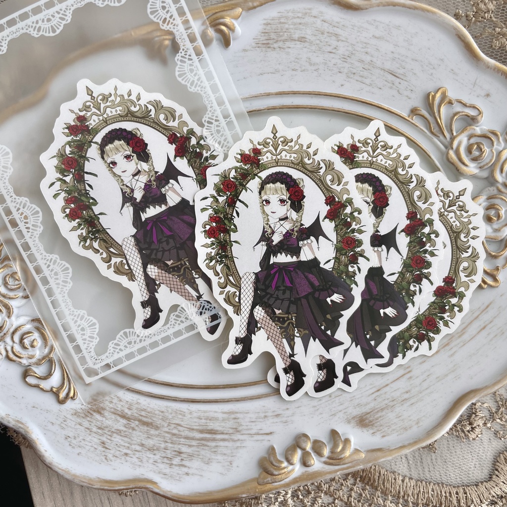 ロゼちゃんアクリルキーホルダー(おまけステッカー付き)