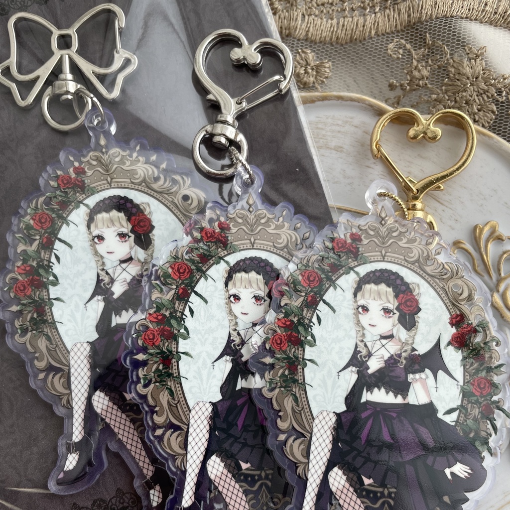 ロゼちゃんアクリルキーホルダー(おまけステッカー付き)