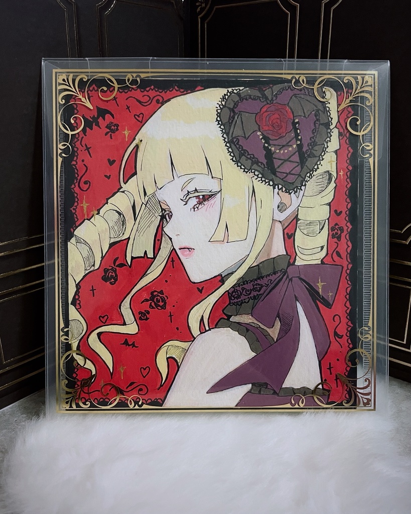 ロゼちゃんミニ色紙原画